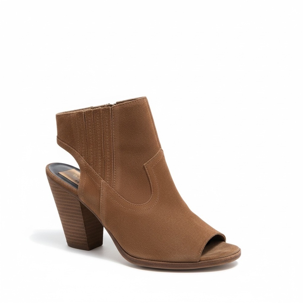 Dolce Vita Brown Suede Open-Toe Cutout Booties – Size 10 *final price*